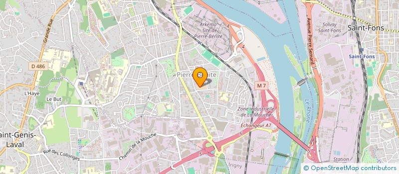 localisation de l'entreprise OGEC FLEURY MARCEAU  OULLINS-PIERRE-BENITE