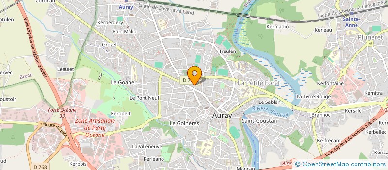 localisation de l'entreprise OGEC GABRIEL DESHAYES à AURAY