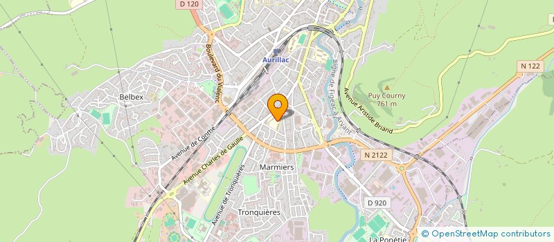 localisation de l'entreprise OGEC GERBERT à AURILLAC