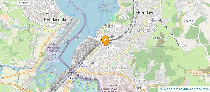 localisation de l'entreprise OGEC GEROKO GROUPE SCOLAIRE SAINT VINCENT  HENDAYE