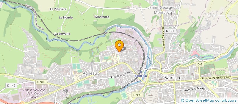 localisation de l'entreprise OGEC GESTION INSTITUT ST LO  AGNEAUX