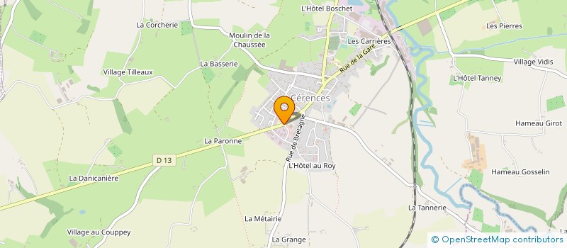 localisation de l'entreprise OGEC GESTION NOTRE DAME  CERENCES