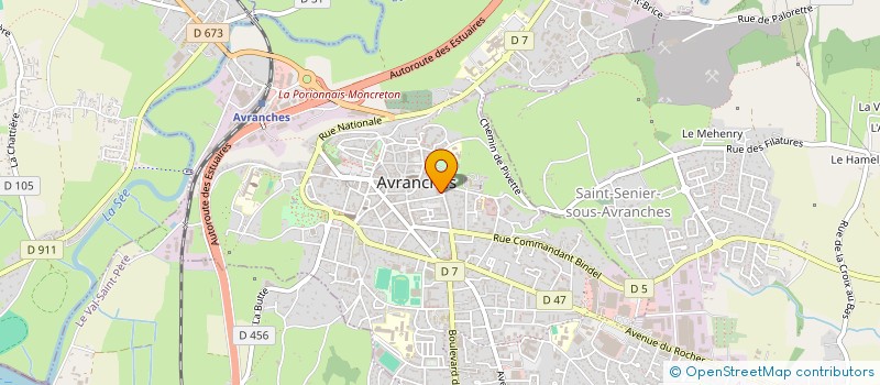 localisation de l'entreprise OGEC GESTION SAINT MICHEL  AVRANCHES