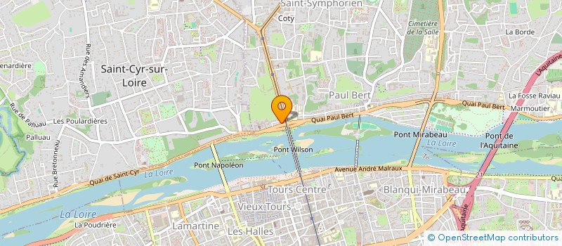 localisation de l'entreprise OGEC GRAND ST GREGOIRE  TOURS