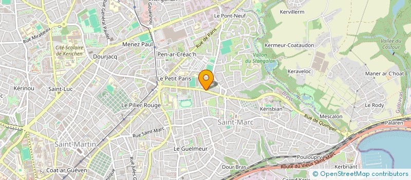 localisation de l'entreprise OGEC GROUPE SCOLAIRE DE L ESTRAN à BREST