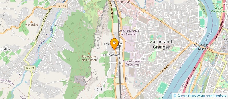 localisation de l'entreprise OGEC GUILHERAND GRANGES  GUILHERAND-GRANGES