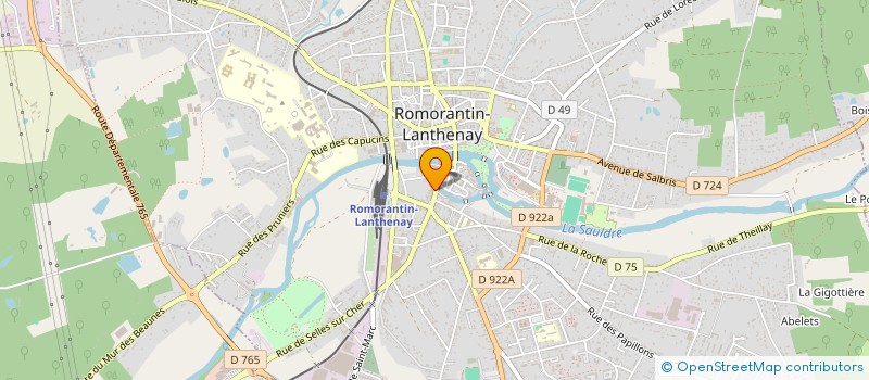 localisation de l'entreprise OGEC INSTITUTION NOTRE DAME  ROMORANTIN-LANTHENAY