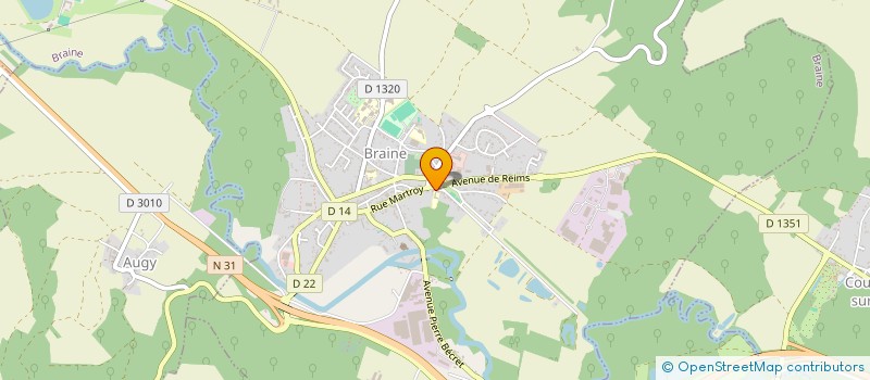 localisation de l'entreprise OGEC INSTITUTION STE MARIE  BRAINE