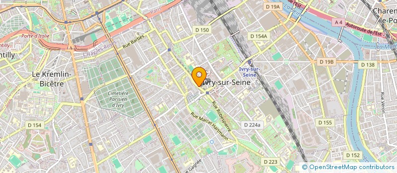 localisation de l'entreprise OGEC JEAN XXIII à IVRY-SUR-SEINE