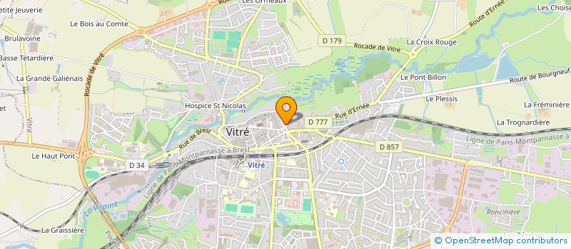 localisation de l'entreprise OGEC JEANNE D'ARC  VITRE