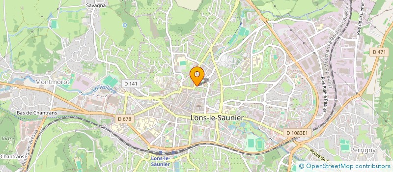 localisation de l'entreprise OGEC JEANNE D ARC à LONS-LE-SAUNIER
