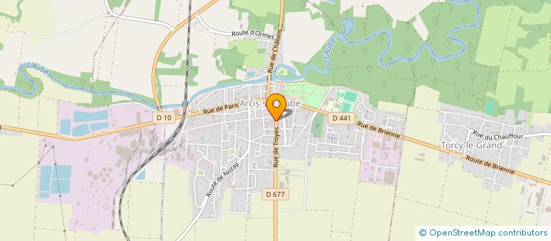 localisation de l'entreprise OGEC JEANNE D'ARC  ARCIS-SUR-AUBE