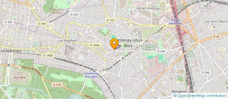 localisation de l'entreprise OGEC JEANNE D ARC à FONTENAY-SOUS-BOIS