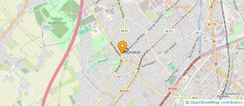 localisation de l'entreprise OGEC JEANNE D'ARC MOUVAUX à MOUVAUX