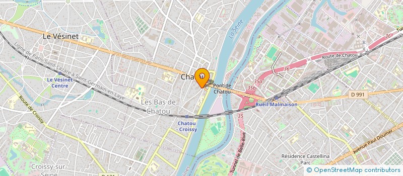 localisation de l'entreprise OGEC JEANNE D'ARC NOTRE DAME  CHATOU