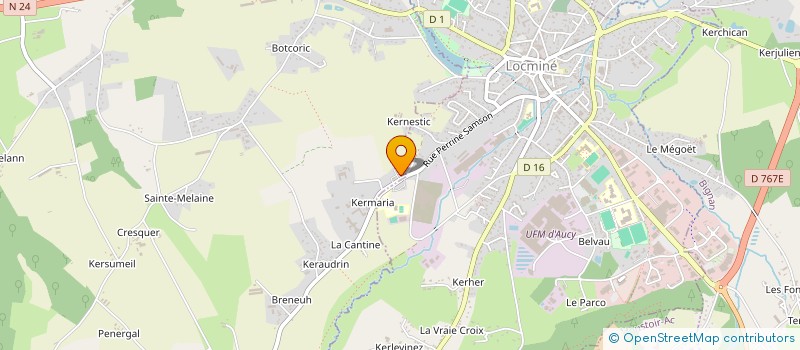 localisation de l'entreprise OGEC JP CALLOCH  LOCMINE