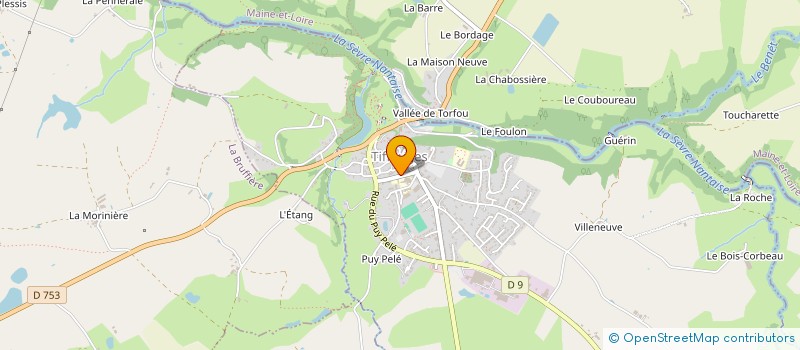 localisation de l'entreprise OGEC L'ESPERANCE DE TIFFAUGES  TIFFAUGES