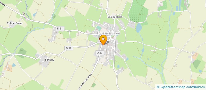 localisation de l'entreprise OGEC L ESPOIR  FOUSSAIS-PAYRE