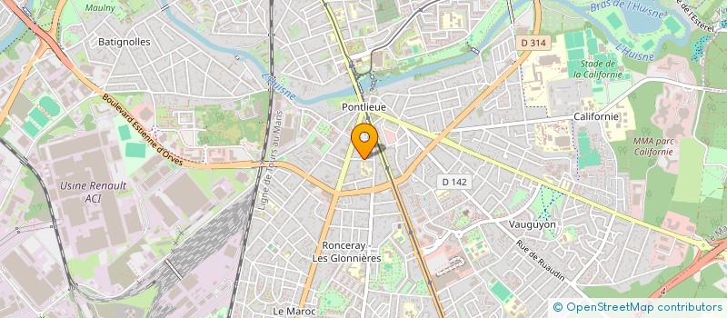 localisation de l'entreprise OGEC  L P DU SACRE COEUR DE PONLIEUE  LE MANS