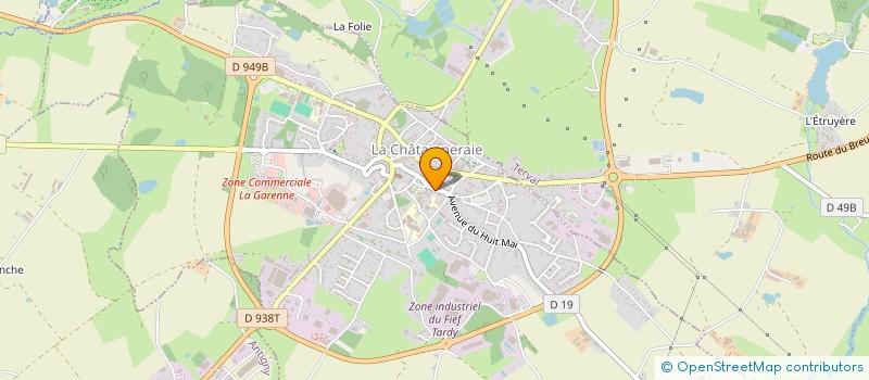 localisation de l'entreprise OGEC LA CHATAIGNERAIE  LA CHATAIGNERAIE