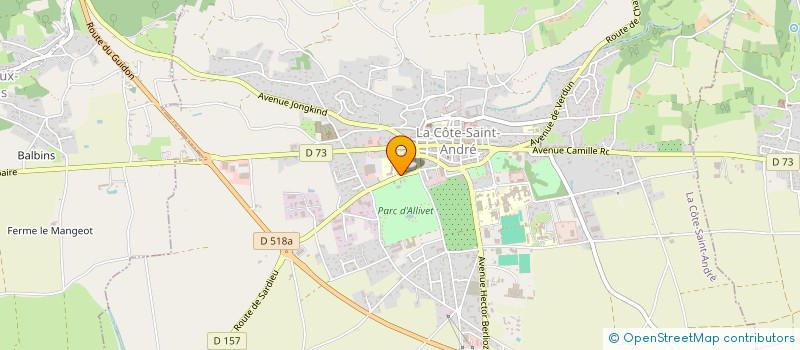 localisation de l'entreprise OGEC LA COTE ST ANDRE à LA COTE-SAINT-ANDRE