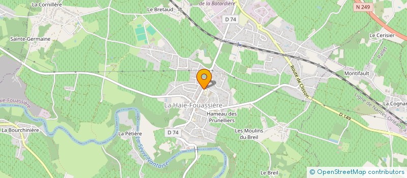 localisation de l'entreprise OGEC LA HAIE FOUASSIERE à LA HAIE-FOUASSIERE
