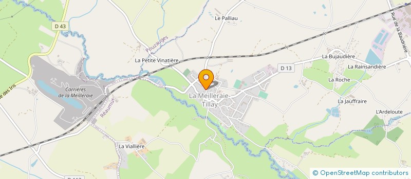 localisation de l'entreprise OGEC LA MEILLERAIE TILLAY à LA MEILLERAIE-TILLAY