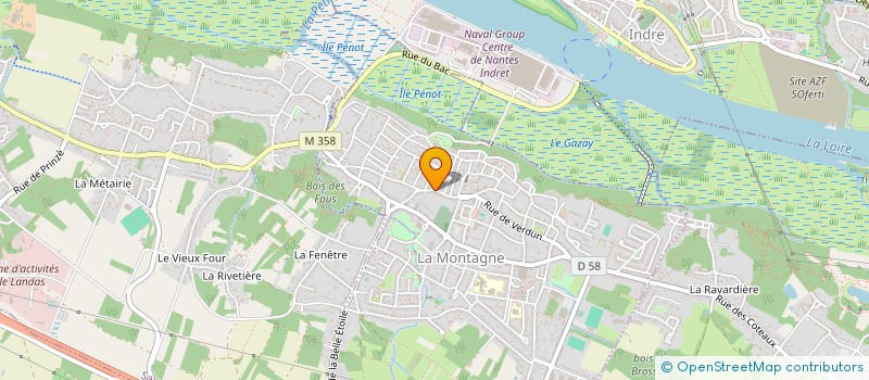 localisation de l'entreprise OGEC LA MONTAGNE  LA MONTAGNE