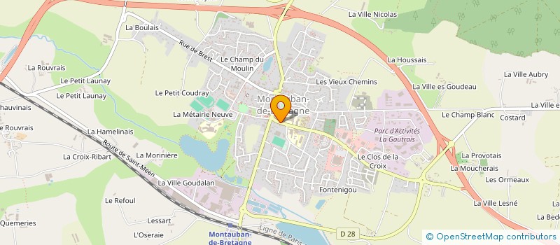 localisation de l'entreprise OGEC LA PROVIDENCE  MONTAUBAN-DE-BRETAGNE