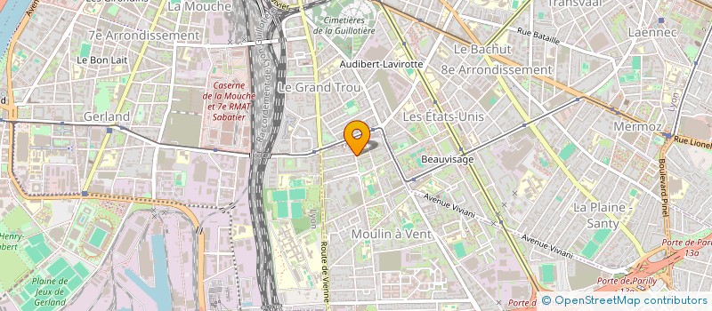 localisation de l'entreprise OGEC LA XAVIERE  VENISSIEUX