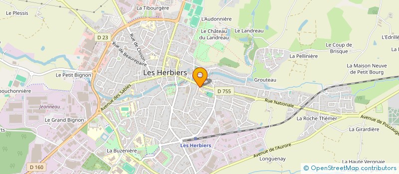 localisation de l'entreprise OGEC LE PETIT BOURG à LES HERBIERS