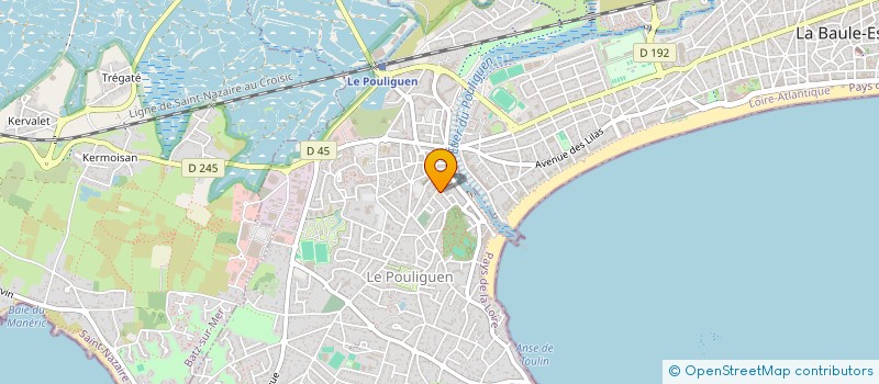 localisation de l'entreprise OGEC LE POULIGUEN  LE POULIGUEN