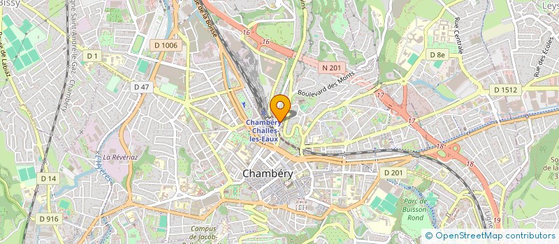 localisation de l'entreprise OGEC LE ROCHER CHAMBERY  CHAMBERY