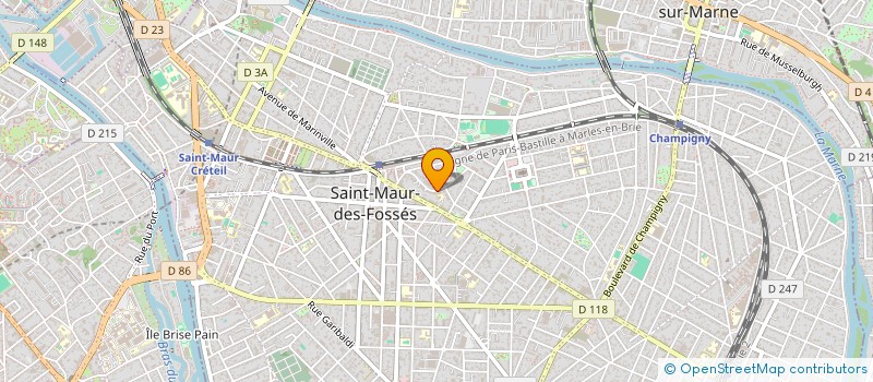 localisation de l'entreprise OGEC LE ROSAIRE à SAINT-MAUR-DES-FOSSES