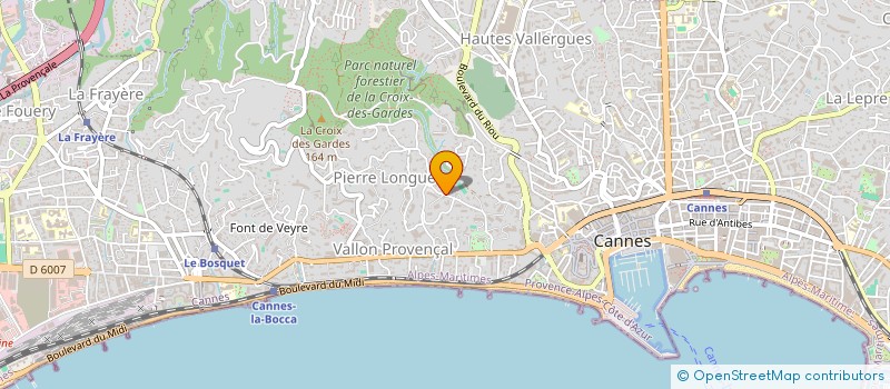 localisation de l'entreprise OGEC LES FAUVETTES à CANNES