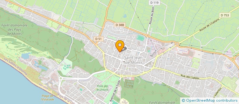 localisation de l'entreprise OGEC LES LAURIERS  SAINT-JEAN-DE-MONTS