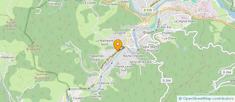 localisation de l'entreprise OGEC LES MARISTES SAINT LOUIS ET SAINT REGIS  LE CHEYLARD