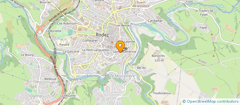localisation de l'entreprise OGEC LOUIS QUERBES-CHARLES CARNUS à RODEZ