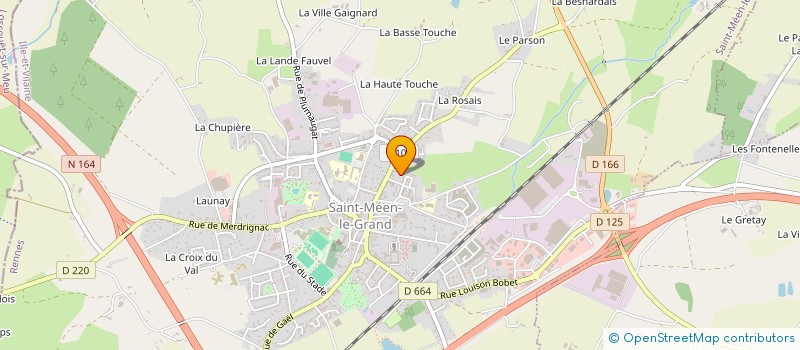 localisation de l'entreprise OGEC LYCEE HOTELIER NOTRE DAME  SAINT-MEEN-LE-GRAND