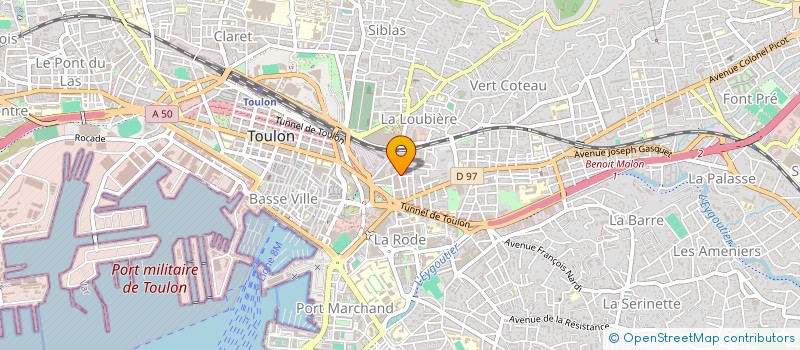 localisation de l'entreprise OGEC LYCEE MARIE FRANCE  TOULON