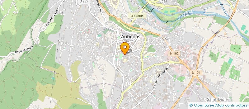 localisation de l'entreprise OGEC LYCEE POLYVALENT JULES FROMENT  AUBENAS