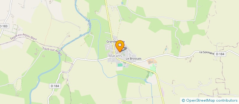 localisation de l'entreprise OGEC MARANS NOTRE DAME  SEGRE-EN-ANJOU BLEU