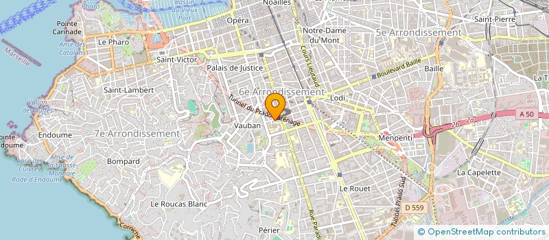 localisation de l'entreprise OGEC MELIZAN à MARSEILLE 6EME