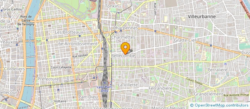 localisation de l'entreprise OGEC ND DE BELLECOMBE  LYON