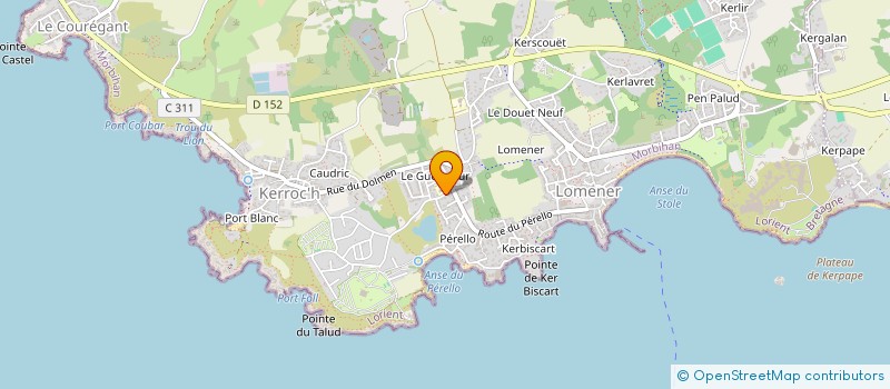 localisation de l'entreprise OGEC ND.DE LA GARDE  PLOEMEUR