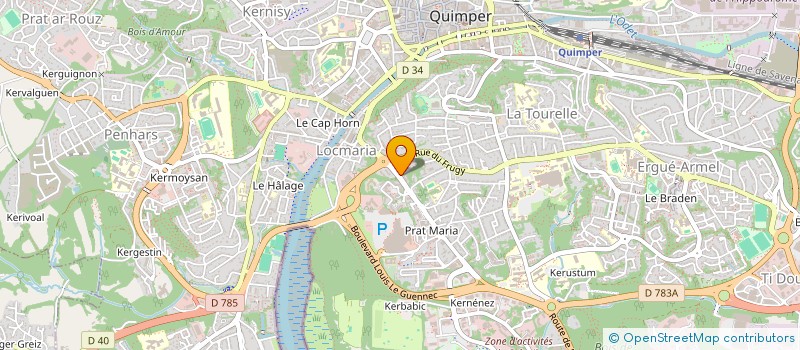 localisation de l'entreprise OGEC ND DE LOCMARIA à QUIMPER