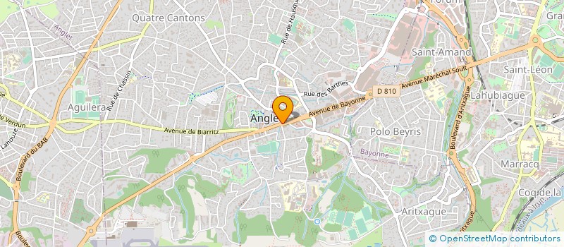 localisation de l'entreprise OGEC NOTRE DAME  ANGLET