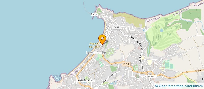 localisation de l'entreprise OGEC NOTRE DAME à PLENEUF-VAL-ANDRE