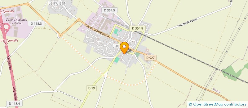 localisation de l'entreprise OGEC NOTRE DAME à JANVILLE-EN-BEAUCE