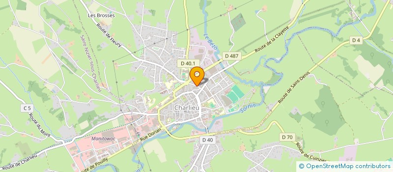 localisation de l'entreprise OGEC NOTRE DAME à CHARLIEU